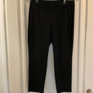 Chico's Black Pull On Crop Pants Size 2R / large